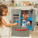 Little Tikes First Fridge Refrigerator with Ice Dispenser Pretend Play Appliance for Kids, Play Kitchen Set with Playset Accessories Unique Toy Multi-Color, 15.8 Wide x 11.5 deep x 23 Tall