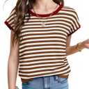 Girls Spring Summer Tops Teen Cute Vest Trendy 2026 Kids Cap Sleeve Crewneck Tanks Knit Top Pullover School Picture Outfits A-Black