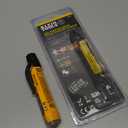 Klein Tools NCVT3P Dual Range Non Contact Voltage Tester, 12 - 1000V AC Pen, Flashlight, Audible and Flashing LED Alarms, Pocket Clip