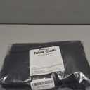 Pureegg Rectangle Table Cloth 60" x 84"  Durable Polyester Tablecloth Offers Reusable & Washable Protection, Ideal for Outdoor Party, Picnic, Wedding, Banquet and Birthday, 2 Pack, Black