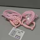 Resistance Bands with Handles, Single Resistance Bands, Exercise Bands with Comfortable Handles, Resistance Training, Physical Therapy, Home Workouts, Fitness, Pilates (Pink)