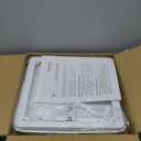 Zomagas Bathroom Exhaust Fan 110 CFM, Ceiling Mount Bathroom Fan for Home Office Hotel, 1.5 Sones Quiet, Square, white, Diameter 4 inch Exhaust Hole