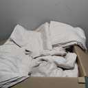 CozyLux King Size Comforter Set Beige Seersucker 7 Pieces Bed in a Bag King Comforter Set with Sheets, Luxury Soft Bedding Set with Down Alternative Comforter, Sheets, Pillowcases & Shams All Seasons