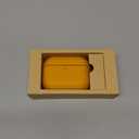 for AirPods Pro 3 (2025) 100% Genuine Leather Case,Full-Grain Leather Cover Case,Handmade Top,Shockproof Protective,Wireless Charging,for AirPods Pro 3rd Gen (Orange, No Rope)