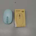 TECKNET Wireless Mouse for Laptop, 2.4G Quiet Computer Mouse with USB Receiver, 4 Buttons Portable Cordless Mice for Chromebook, Laptop, PC, Mac, 800/1200/1600 DPI - Mint Green