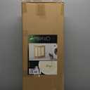 Laundry Hamper 3 Section beige - Large Bamboo Laundry Sorter with Removable Cotton Bags -Three Compartment Organizer for Clothes - Durable, Eco-Friendly, and Stylish Storage Solution for Home (No Wheels)