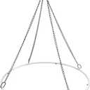 Ceiling Drapes Hanging Kit, 24 Inch Round Ceiling Canopy Hoop Hardware Kit, White Metal Ceiling Draping for Ceiling Drape Hanging Hoop Ring Kit for Wedding Ceremony Ceiling Decorations