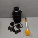 Insulated Water Bottle 64oz,Triple Wall Vacuum Stainless Steel(Dishwasher Safe),Leak Proof & Non-BPA,Flask Jug with Paracord Handle & Straw Spout Lids Sports Gradient black