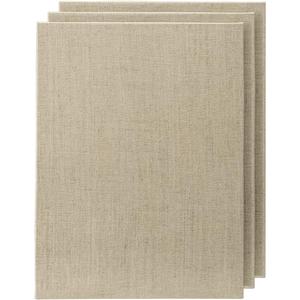 Senso Clear Primed Linen Panels - 16x20-3 Pack of Panels for Painting Oils, Acrylics, Pastels and More