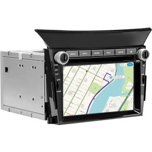 Double Din Car Stereo for Honda Pilot 2009 2010 2011 2012 2013 Android 11.0 OS 6G RAM+128G ROM 6.2 Inch Touchscreen Built in Navigation DVD/ WiFi/ GPS, Support 4G/ Android Auto/ Carplay