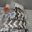 SARO LIFESTYLE Noir Et Blanc Collection Embroidered and Embellished Pillow Cover, 12"x20", Black & White