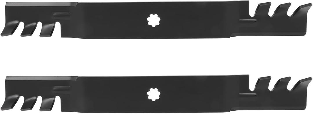42'' Mulching Blade for John Deere 42 inch mower blade GX22151 GY20850 AM131033 AM137333 AM141033 for John Deere D100 D110 D125 S100 S130 S240 LA100 LA105 LA120 LA135 E100 E120 E130, Pack of 2 42'' Mulching Blade for John Deere 42 inch mower blade GX22151 GY20850 AM131033 AM137333 AM141033 for John Deere D100 D110 D125 S100 S130 S240 LA100 LA105 LA120 LA135 E100 E120 E130, Pack of 2