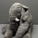 Yulejo Giant Stuffed Elephant Plush Animal Pillow Large 23.6 Inch Soft Stuffed Animal Favor Huge Gray Elephant Plush Doll for Adult Girlfriend Home Decor