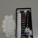 Colorful Acrylic Leather Paint for Shoe Painting- 12 Colors Leather Paint for Bag & Wallet Decor, Leather Jacket Care, Crafts DIY & Customizing Leather Projects