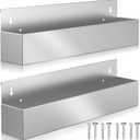 22" Stainless Steel Bottle Holder, Stainless Steel Bottle Holder Rack, Suitable for Bars, Kitchens, garages, etc (2-Pack)