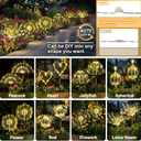 Anordsem Solar Lights Outdoor Decorative: Bendable Copper Wire with 120 LED Firework Beads - Waterproof 2 Warm Lighting Modes Yard Garden Patio - Christmas Gifts for Homeowner Over 30