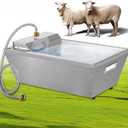 4Gal Automatic Livestock Water Trough for Horse Metal Auto Dog Water Bowl Dispenser for Dogs Large Capacity Self Filling Livestock Waterer Feeder for Dogs Horse Goat Sheep Pet
