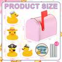 Metal Duck Mailbox for Cruise Door 5'' x 3'' Magnetic Mini Mailbox for Cruising Exchange Gift Mail Box Magnetic Cruise Door Decor Fun Gift for Duck Hunters Cruising Fans(Pink)