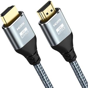 HDMI Cable 4K 60 Hz 20 ft, High Speed HDMI 2.0 Cables, 18Gbps, 4K @ 60Hz, Ultra HD, 2160P,1080P, ARC, 3D, HDCP 2.2 Cord Braided, for Laptop, Monitor, PS5, PS4, Xbox One, Fire TV