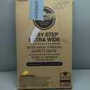 Regalo Easy Step 49-Inch Extra Wide Baby Gate, Includes 4 & 12 Inch Extension, 4 Pack of Pressure Mount and Wall Mount Kit, Black