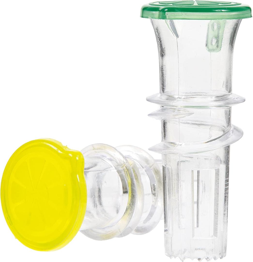 YZC Lemon Squeezer  2-Pack Lemon-Juicer  BPA-Free Plastic Lime Juicer Compact Juice Extractor Citrus Press with Lid  Squeeze Lime for Cocktails, Drinks