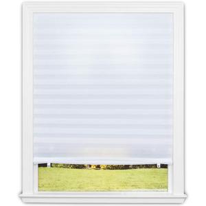 Redi Shade No Tools Original Light Filtering Pleated Fabric Shade White, 48" W x 72" L, 2 Pack