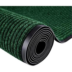 Commercial Runner Rug, 3 x 10 FT Entrance Floor Mat Area Rugs Hallway Carpet with Non-Slip PVC Backing Indoor Outdoor Home Doormat for Office Balcony Corridor Kitchen Garage(Green), 2'11" x 9'10"