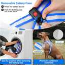 ChalkLit Light Up Dog Harness, No Pull Led Dog Harness Glow-in-The-Dark for Night Walking, USB Rechargeable Lighted Safety Vest for Medium Large Dogs, Adjustable Soft Mesh Fully Illuminated (Blue, XL)