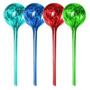 Besti Large Self Watering Globes for Plants Hands Free | Durable, Multicolored Glass Craftsmanship | Holds 380-400ml, Waters Plants Up to 2 Weeks