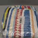 Bestraily Bohemian Throw Blanket Colorful Striped Throw Blanket Boho Flannel Fleece Throw Blankets Sherpa Cozy Fuzzy Plush Super Soft Throw Blankets for Sofa Bed Chair 60" X 80"