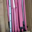 Gymnastics Bar for Kids, Adjustable Height Gymnastic Horizontal Bars, Folding Gymnastic Junior Training Monkey Bars Equipment for Home Indoor/Outdoor Using, Pink