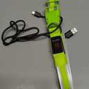 LED Dog Collar, Light Up Dog Collar USB Rechargeable, Brightest Dog Lights for Night Walking, Adjustable Dog Collar Light for Dog Safety(Medium, Neon Green)