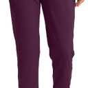 G Gradual Women's Joggers Pants with Zipper Pockets High Waisted Athletic Tapered Sweatpants for Women Workout Lounge (Purple, XL)