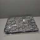 Black and White Bathroom Rugs Runner Extra Long 59.8"x29.9" Large Bath Mat Plush Shaggy Microfiber Bath Rugs Non-Slip Absorbent Bath Mat Extra Soft & Thick bath rugs for bathroom, Machine Washable