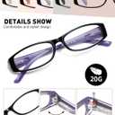 Reading Glasses Blue Light Blocking, 5-Pack Reading Glasses for Women with Comfort Spring Hinges, Anti UV/Glare Readers 2.50