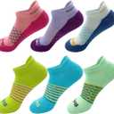 Women's Casual Ankle Socks Low Cut Athletic Socks 6 pairs (Medium, Col892)