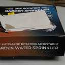 Joeys Sprinkler for Yard, Rotating Garden Sprinkler for Large Area Coverage, Lawn and Yard Sprinklers (Red)
