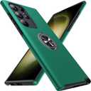 JAME for S23 Ultra Case, Slim Soft Bumper Case for Galaxy S23 Ultra, with Ring Holder Kickstand for Samsung S23 Ultra Cover, Military-Grade Protection for Samsung Galaxy S23 Ultra Case, Green