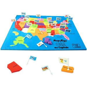 Imagimake Mapology USA Map with Capitals | Learning States and Capitals | US Geography Games | Jigsaw Puzzles for Kids Ages 8-10 | Educational Easter Gifts for Kids Age 5,6,7,8,9,10,11,12,13,14,15