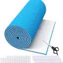 Air Vent Filters,20''x90''Cut to Fit Air Filter Material (80+Filters),MERV 8 Electrostatic Air Vent Filter for Home Floor, Grilles, Ceiling, HVAC Furnace Vents, With 48PCs Adhesive Hook Tape