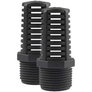 TOMEX 1 Inch Threaded Suction/Overflow Strainer, Screen Strainer 1 Inch (2 Pack)