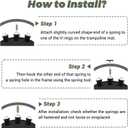 Trampoline Springs Replacement 3.5" to 8.5" Galvanized Steel Heavy Duty High Tensile Universal Trampoline Accessories with T-Hook Tool, 12 to 48 Pack