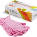 Kids Gloves Disposable, Nitrile Glove for Childen, Latex Free Gloves, Powder Free - for Crafting, Painting, Cleaning- 100 PCS