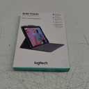 Logitech IPad (7th, 8th and 9th Generation) Keyboard Case Slim Folio with Integrated Wireless Keyboard (Graphite)