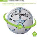 Champion Sports Viper Soccer Ball TPU Soft-Touch Training Ball in Sizes 3 for Indoor/Outdoor Play