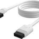 Corsair iCUE Link Slim Cable - 600mm Straight/Slim 90 - White