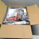 Bar Table, 35.4-Inch Counter Height Pub Table with Charging Station, Rectangular Dining Table with Wine Rack and Glass Holder, High Top Cocktail Tables, for Kitchen (Only Table) (Rustic Brown)