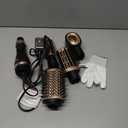 Hair Dryer Brush Blow Dryer Brush in One Hot Air Brush for Drying and Straightening, Volumizer Multi-Styler Smooth Curls for All Hair Types, Frizz-Free Blowout Brush for Salon Quality (Black& Rose Gold)