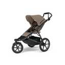 Thule Urban Glide 3 Single Child All-Terrain Stroller, Full-Suspension System, Air-Filled Tires, Upright seat with Adjustable Recline and Built-in legrest, Magnetic Buckle, Single, Tint taupe