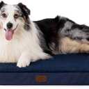 Bedsure XL Dog Bed for Crate - Large Comfy Flat Pet Beds with Removable Washable Cover, Orthopedic Egg Crate Foam Crate Mat, Suitable for Pet Up to 90 lbs